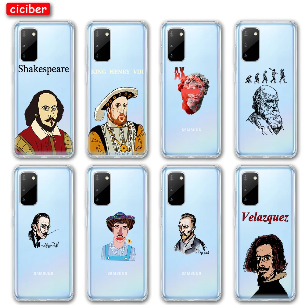 

Shakespeare Darwin Case For Samsung S21 A51 S10 S9 S8 S20 Plus Ultra A50 A71 A70 A21S A72 A52 02S NOTE 20 10 Plus Soft TPU Funda