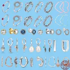 Женские серьги из серебра 925 пробы, с асимметричным сердцем