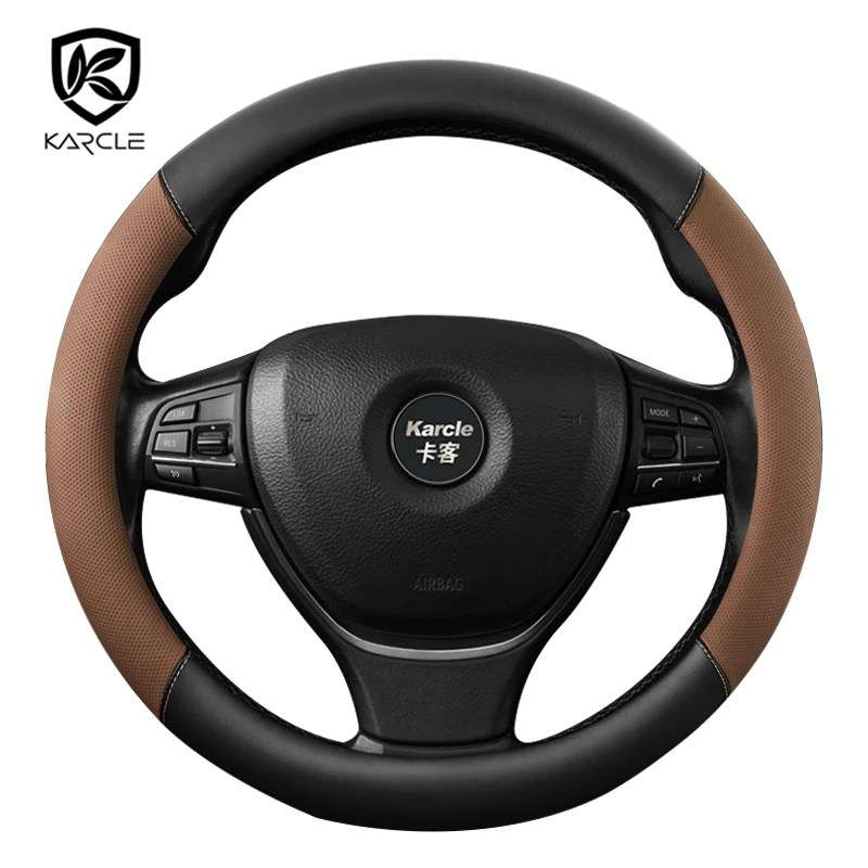 

Car Steering Wheel Cover PU Leather Steering Wheel Protector Covers Car Covers In Salon For Kia Sorento I II III Sorento PRIME