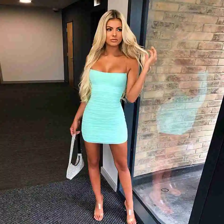 Женское облегающее платье Seamyla зеленые белые черные вечерние платья на тонких