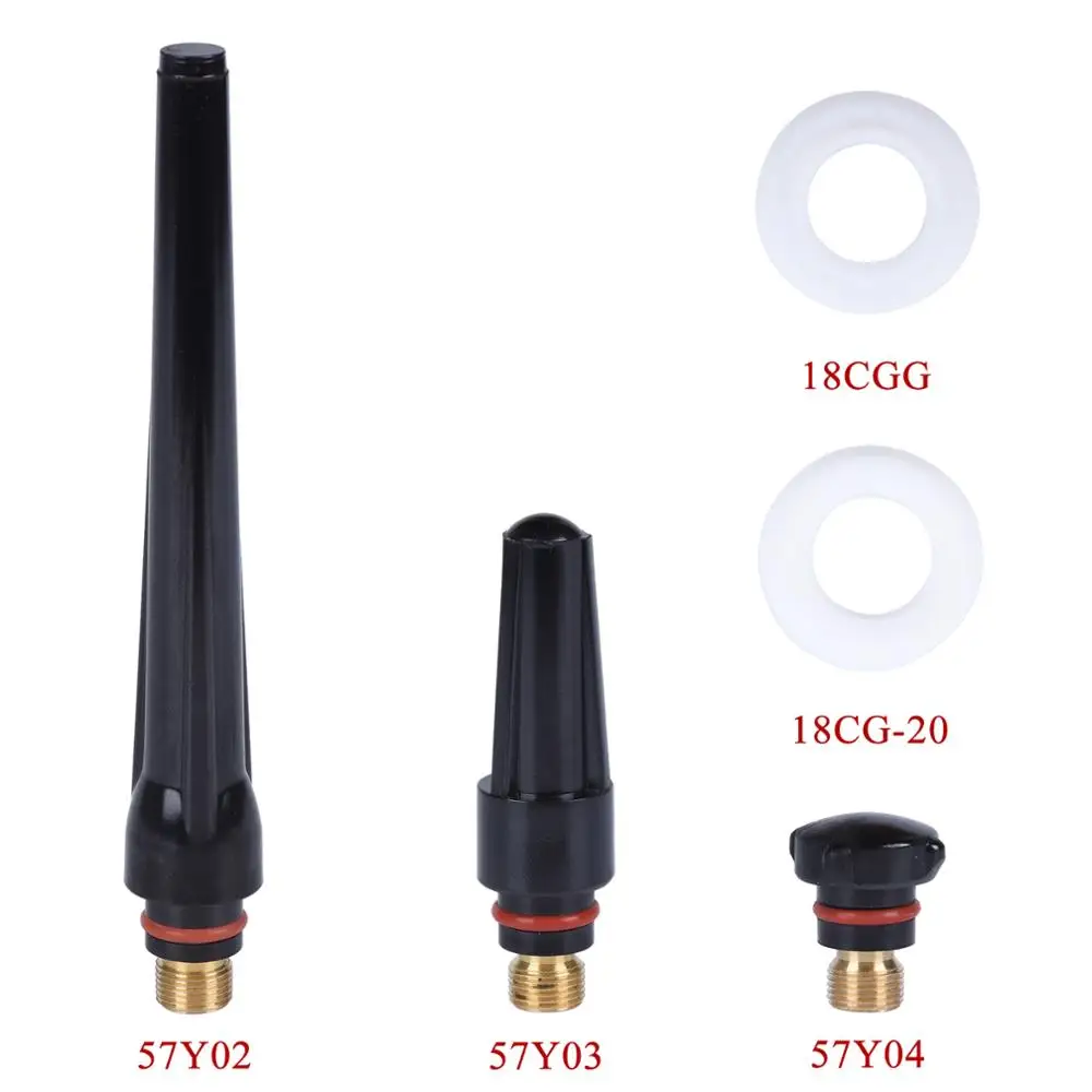 Набор из 49 предметов газовые линзы Pyrex для TIG сварочной фонарь WP17/WP18/WP26/TIG 10