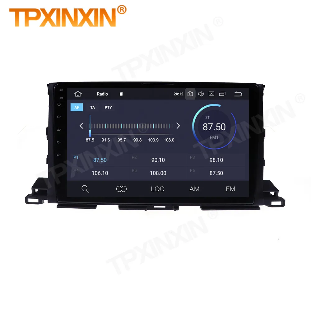 

2 Din Carplay Android Radio Receiver Multimedia Stereo For Toyota Highlander 2013 2014 2015 2016 2017 2018 BT Recorder Head Unit