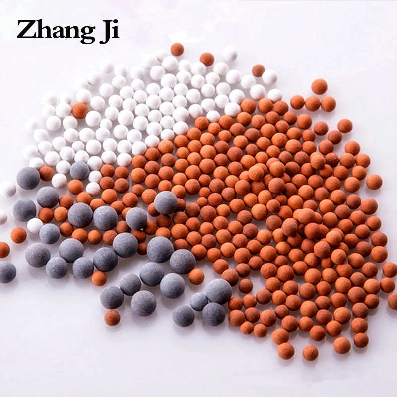 Zhangji Replacement Beads SPA Shower Head  Water Filter Purification Energy Anion Mineralized Negative Ions Ceramic Balls
