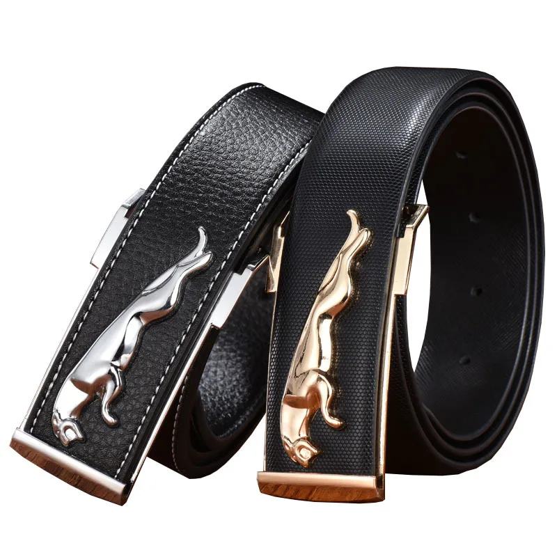 Hot Selling Men Belt Fashion Alloy Automatic Buckle Belt Business Affairs Casual Decoration Belt Men's Belts Luxury Brand 3.3CM