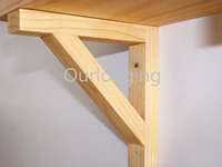 solid wood furniutre brackets supports wall mount triangle shelf brackets storage 182025303540cm 2pcs