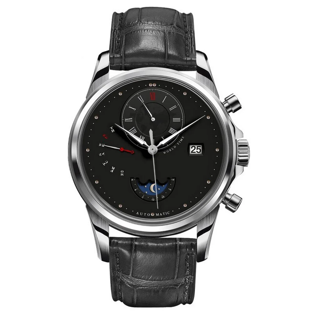 Часы наручные AOUKE Мужские автоматические Роскошные водонепроницаемые