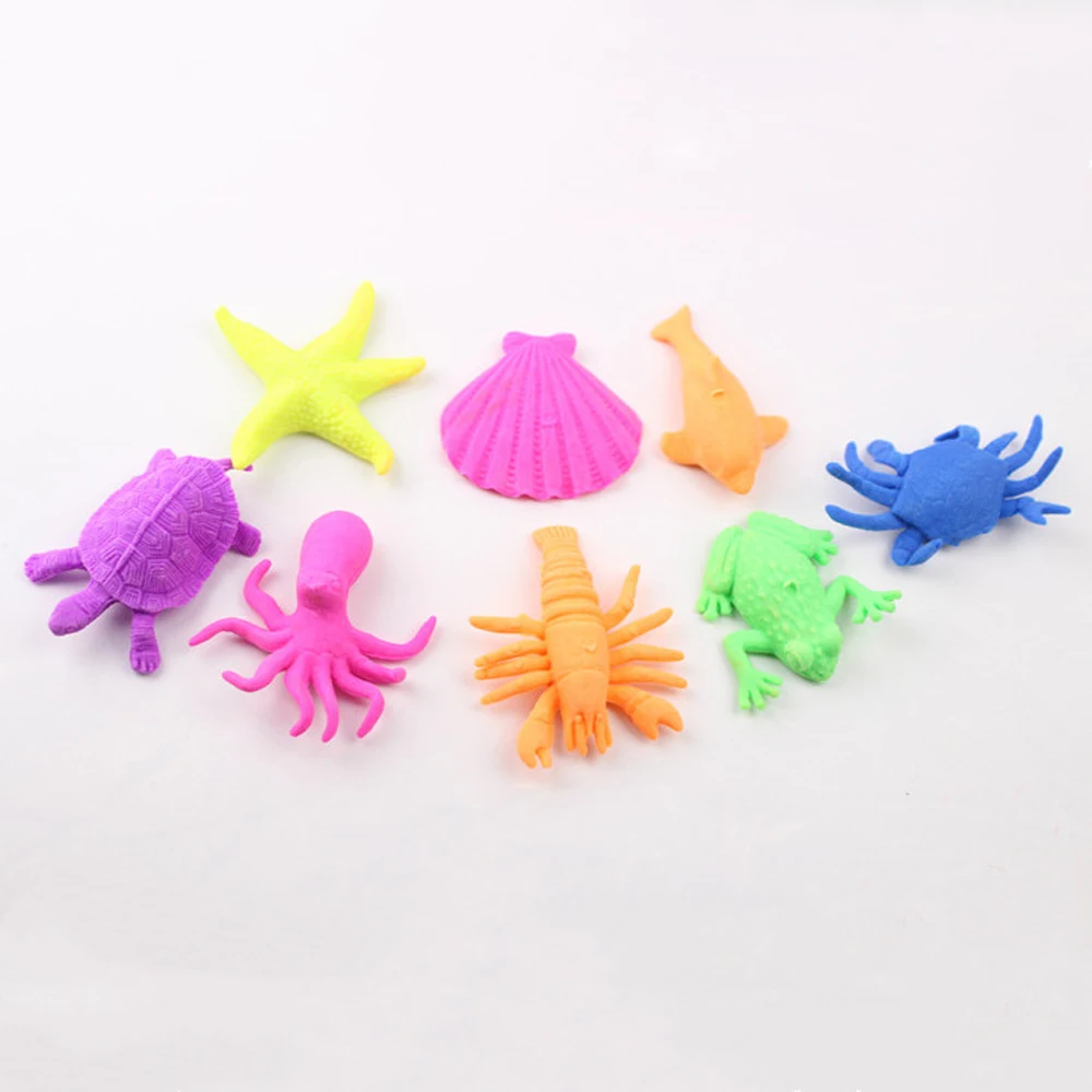 

20Pcs/lot Mixed Colorful Sea Creature Ocean Animal Growing In Water Bulk Swell Expansion Toy for Child Creative Funny Magic Toys
