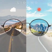lioumo fashion round sunglasses for women polarized driving sun glasses men photochromic goggles vintage lentes de sol hombre
