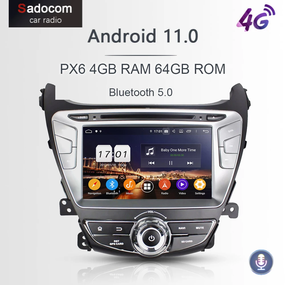 Автомагнитола 720P PX6 DSP 2 din Android 11 0 64 ГБ + 4 Гб ОЗУ 8 ядер автомобильный DVD-плеер GPS