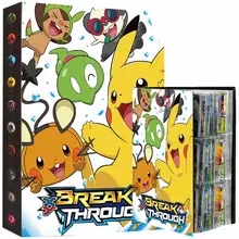 432pcs Anime Pokemon Cards Album Book Pikachu Game Card Collection Holder Map Binder Folder Top Loaded List Toy Gift For Kids