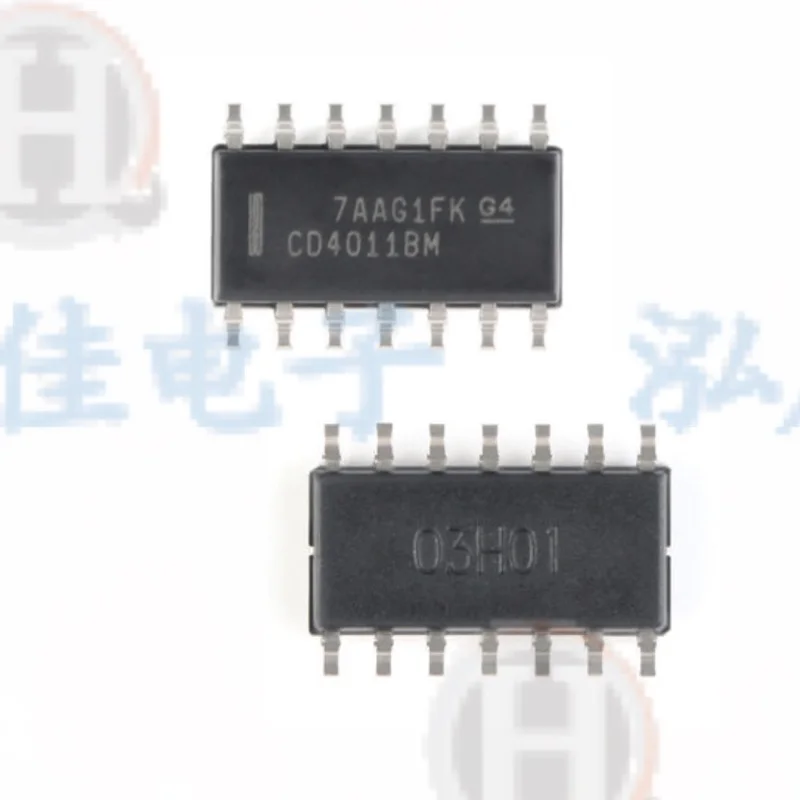 10 шт./лот CD4011 CD4011BM SMD SOP-14 SOP14 100% New GATE NAND 4CH 2-INP | Электронные компоненты и
