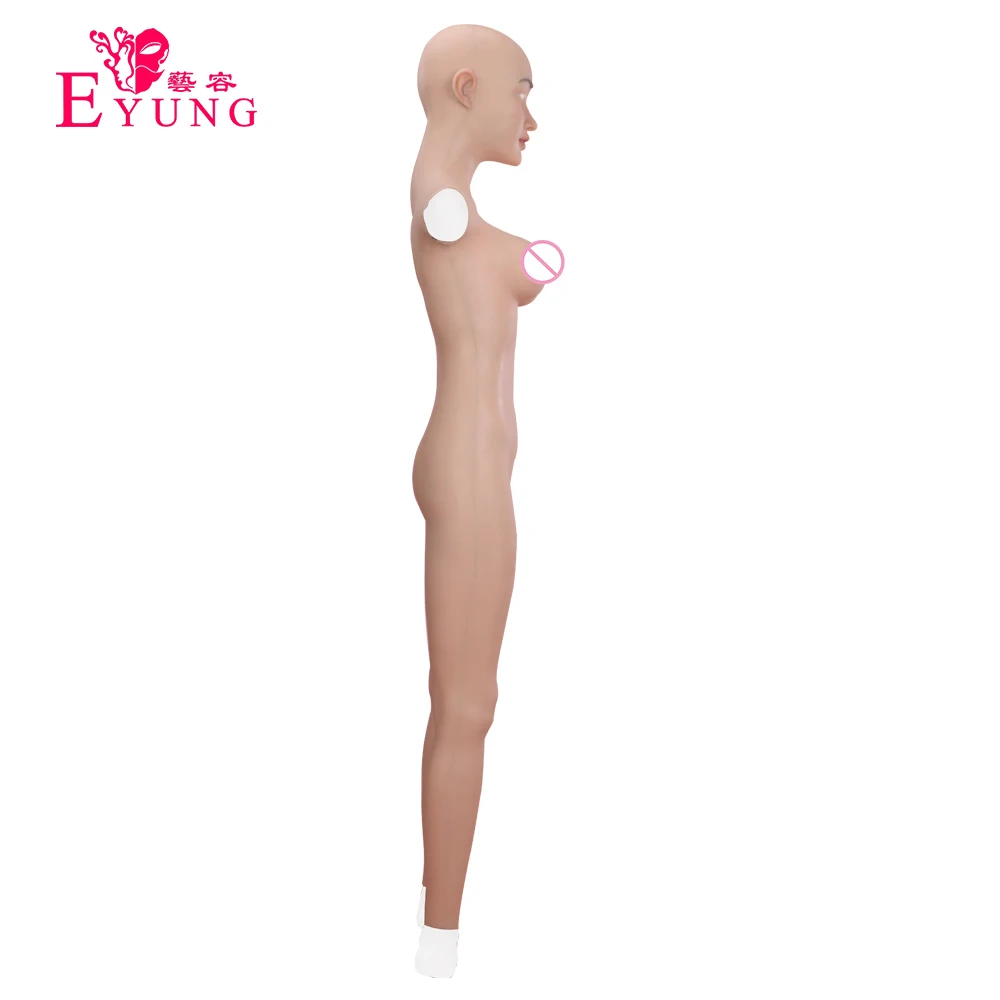 Eyung влагалище Реалистичная лицевая часть Трансвестит силиконовая грудь боди