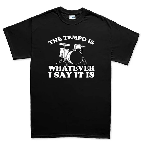 

Men's fashion T-shirt Mens T Shirts Fashion Clothing Drummer Drums Tempo Bass Cymbals Drum Stick T Shirt