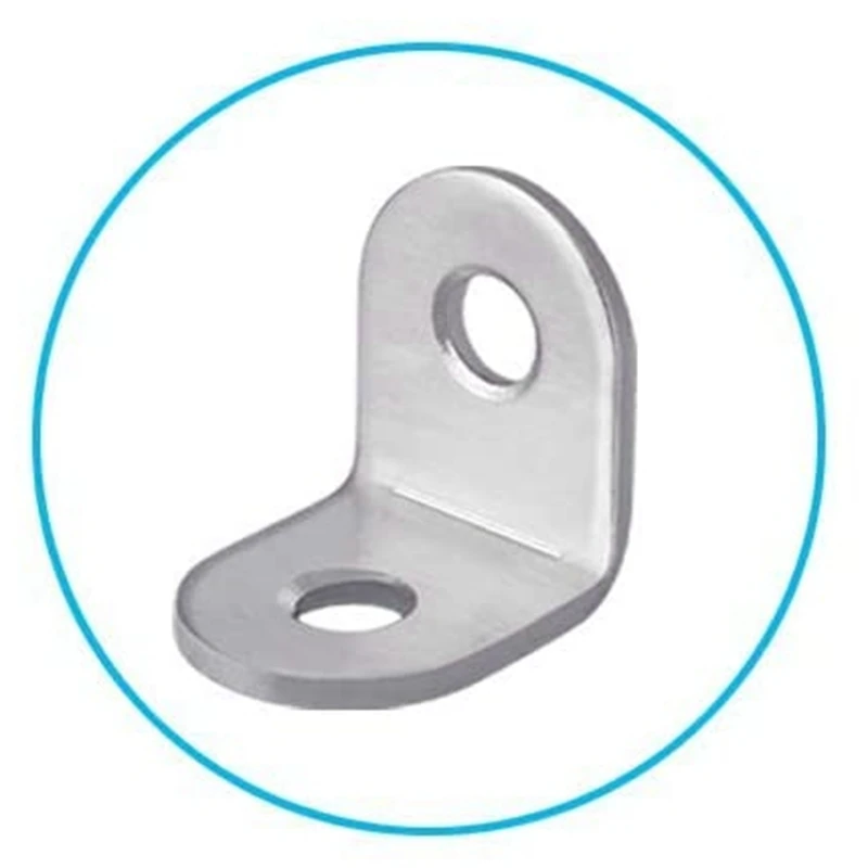 20 шт Нержавеющая сталь Г-образный кронштейн угловая скобка совместных правая