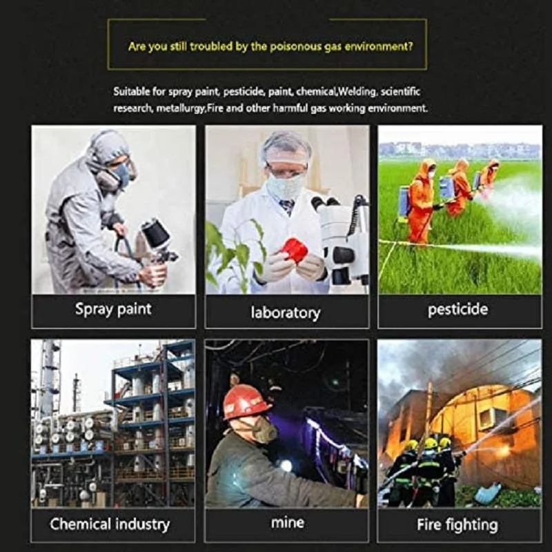 

6200 Type Chemical Industrial Half Face Painting Spraying Pesticides Respirator Gas Mask Filter Dust Mask Suit Safety Work