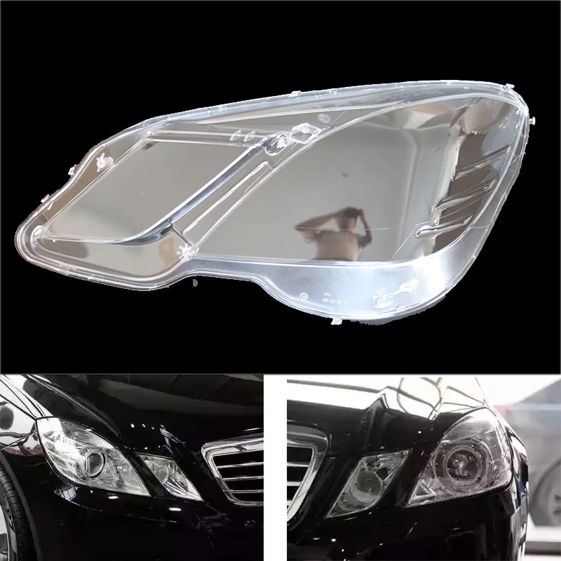 Для Benz W212 E200 E260 E300 E350 передние фары прозрачные абажуры лампы оболочки маски фары крышка объектива фары стекло