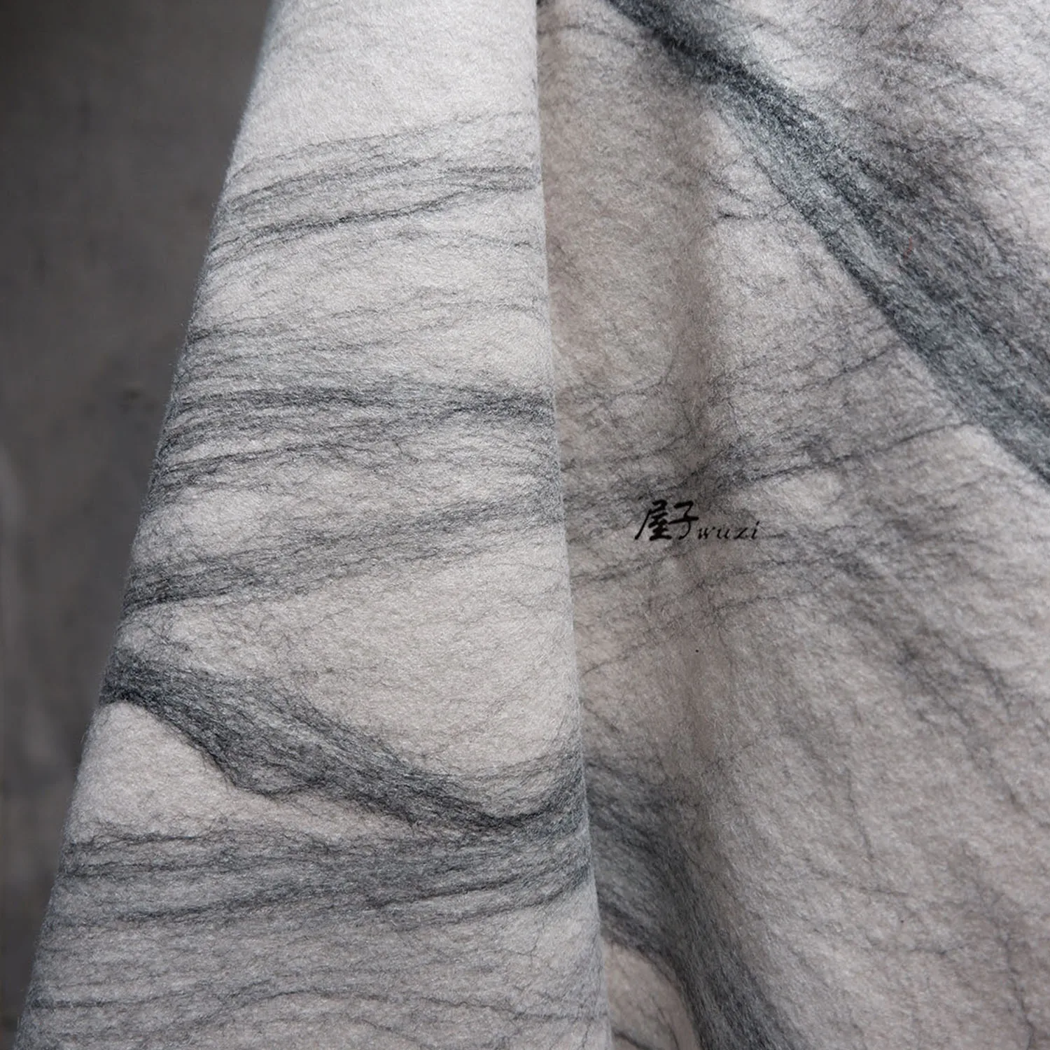 

wool felt texture designer fabric at the end of thick wool woolen cloth in autumn