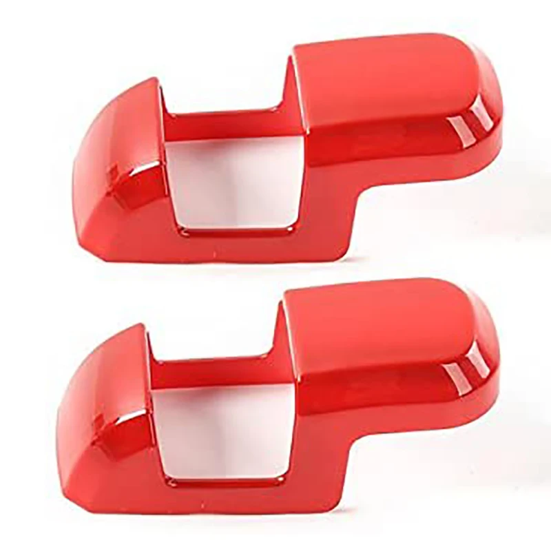 

2PCS for Ford F150 2015-2020 Car Seats Safety Belt Button Cover Frame Safety Buckle Decor Trim Accessories, Red