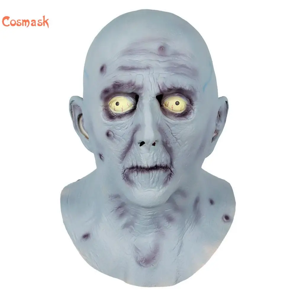 Cosmask Хэллоуин ужас старика латексная маска латекс нарядное платье голова ужасный