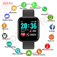 d20 bluetooth smart watch men waterproof sport fitness tracker smart bracelet blood pressure heart rate monitor y68 smartwatch