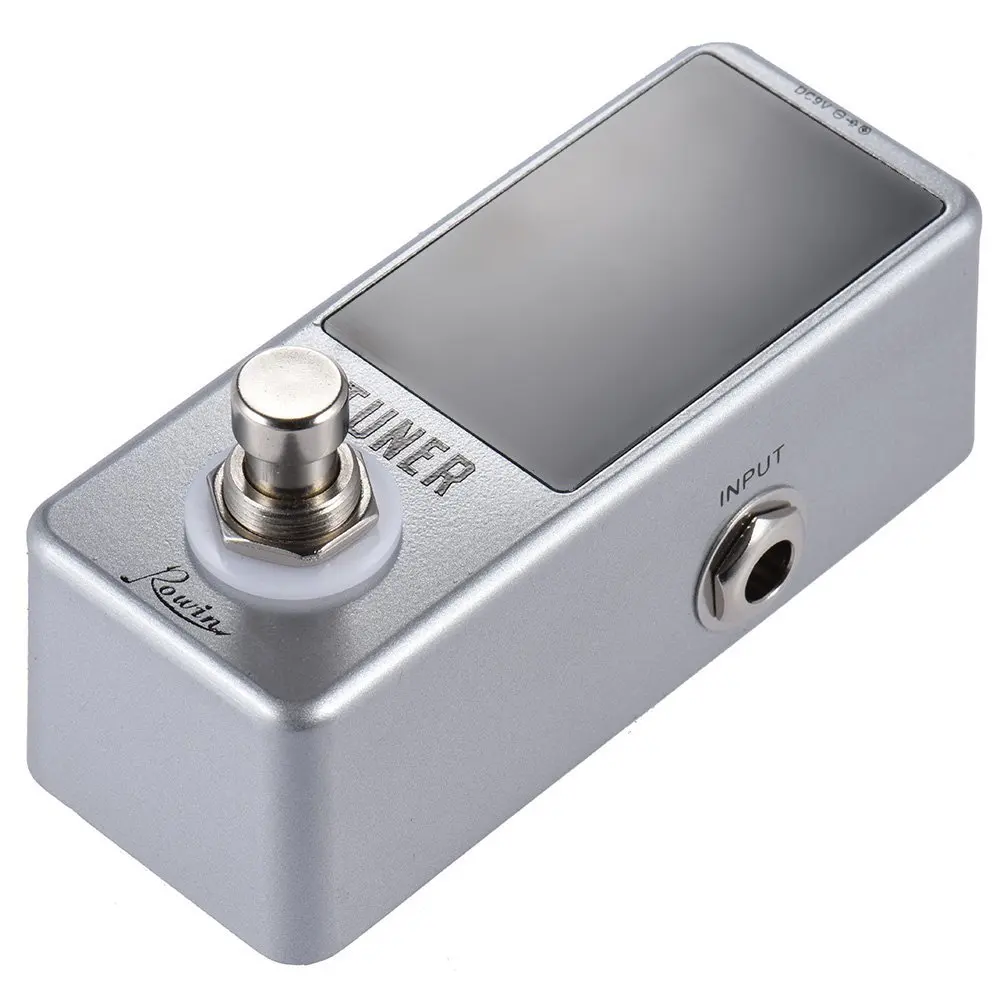 gitarre tuner pedal hohe präzision gitarre chromatische tuner pedale rowin lt 910 für elektrische gitarren free global shipping