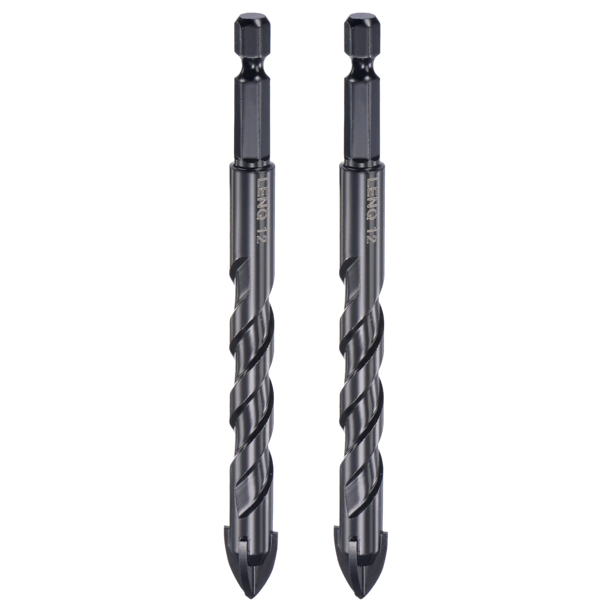 

Uxcell Concrete Masonry Drill Bit High Speed Steel 1/4" Shank 12mm Dia. for Glass 2 Pcs