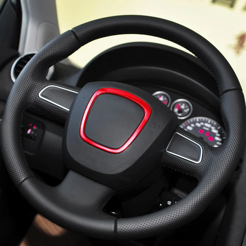 Накладки логотипа центра рулевого колеса в форме автомобиля для A Udi A3/A4L/A6LA5/Q5