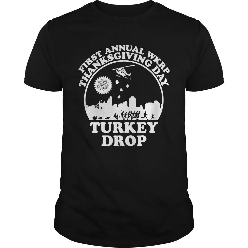 WKRP Turkey Drop As God as My Witness I Thought Turkeys Could Fly T Shirt M...