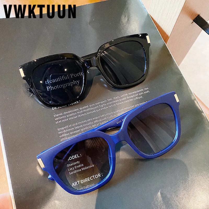 

VWKTUUN Fashion Sunglasses Women Men Vintage Wide Sunglasses Blue Light Blocking Glasses Driving Driver Shades