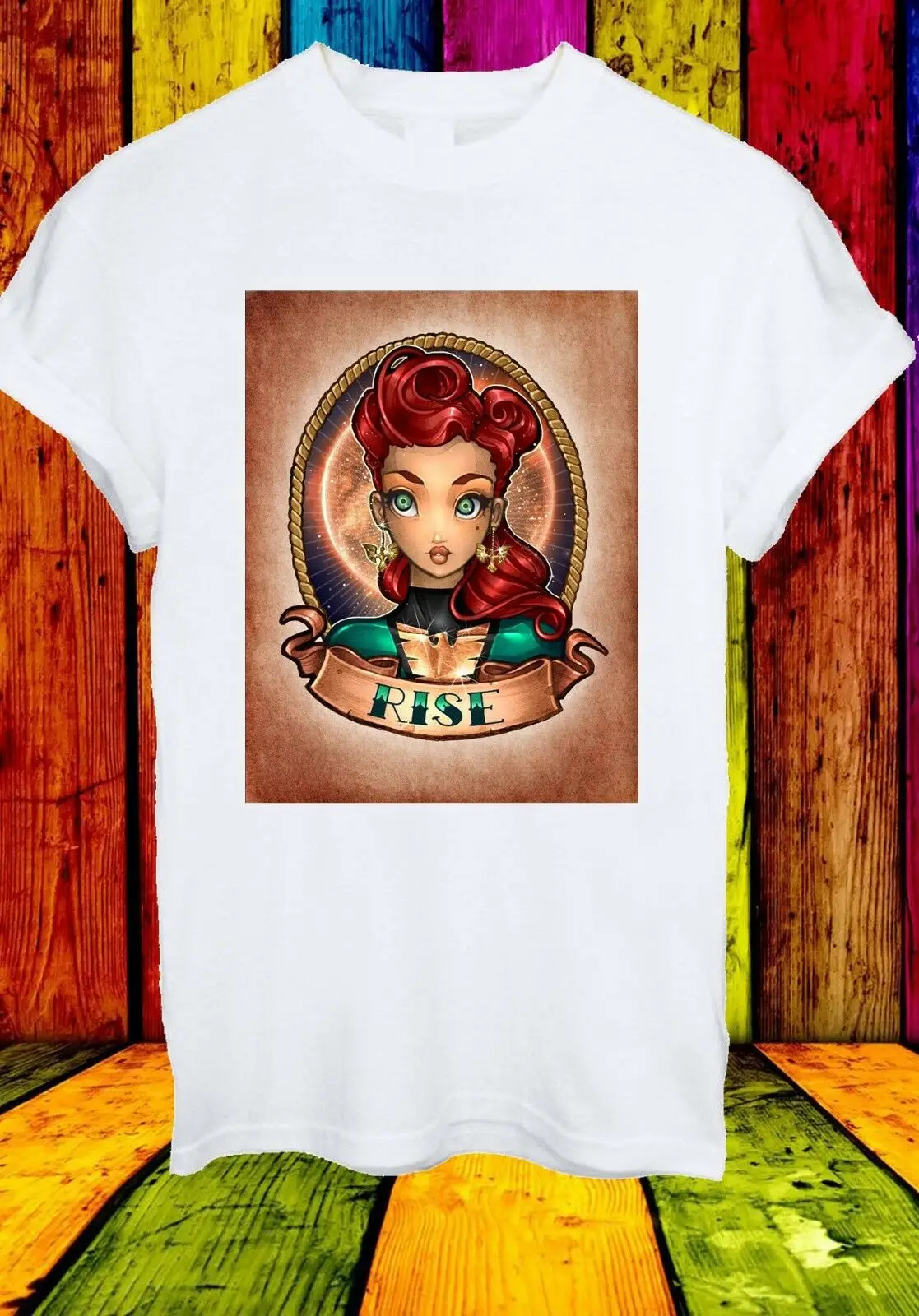 Феникс Rise джинсовая серая футболка унисекс с персонажем из фильма Мужская и женская 797 ретро топы круглым