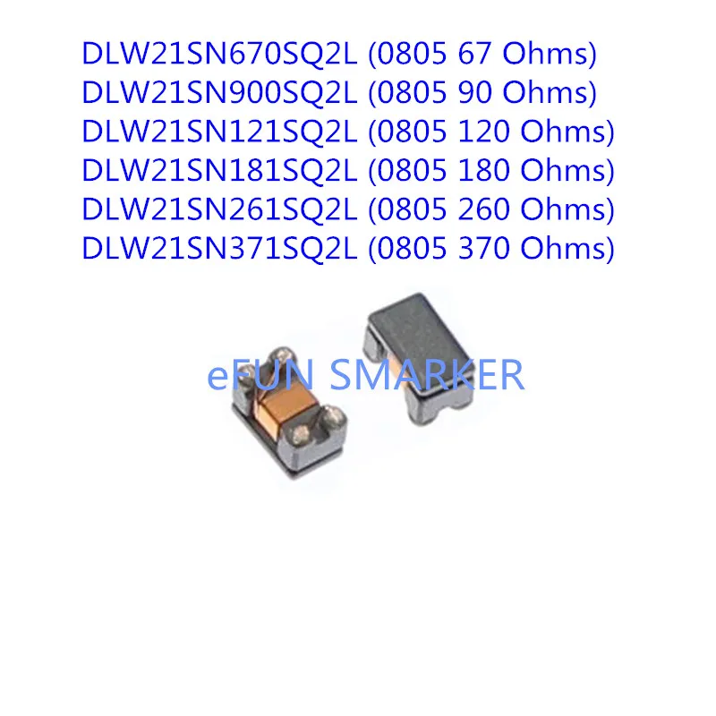50 шт. 0805 90ohm Дроссели ОБЩЕГО РЕЖИМА DLW21SN670SQ2L DLW21SN900SQ2L DLW21SN121SQ2L DLW21SN181SQ2L DLW21SN261SQ2L