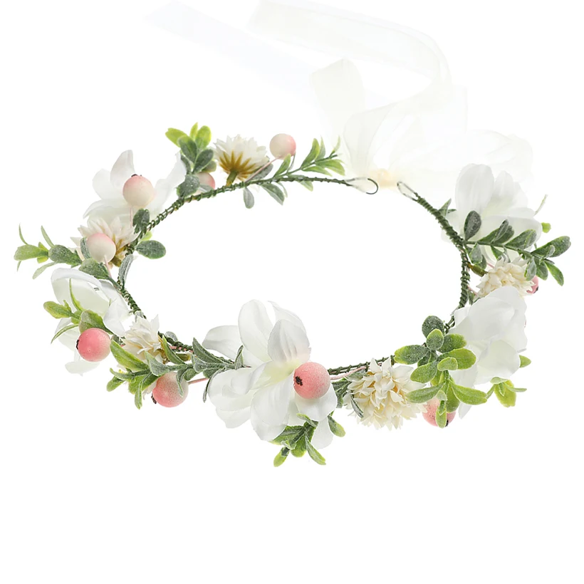 Женский венок для волос LEVAO свадебный невесты королла цветочная корона из ткани в