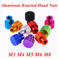 52pcs m3 m4 m5 m6 m8 blind frame hand tighten flange nut aluminum knurled hand thumb nut for fpv rc models