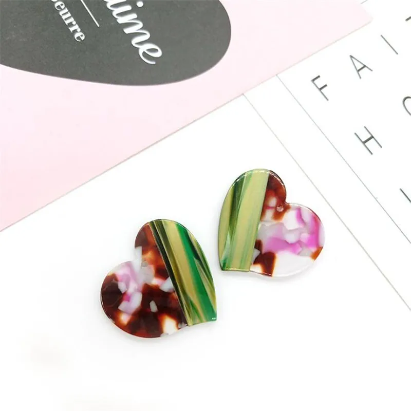 Акриловые бусины в форме сердца 2 шт./лот | Украшения и аксессуары