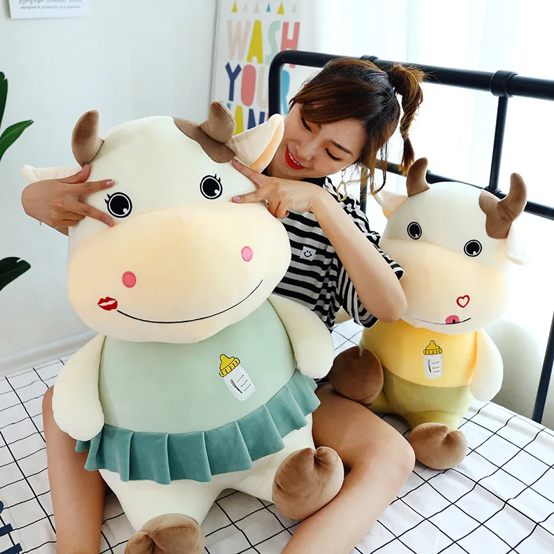 2020 креативный новогодний бык талисман плюшевая игрушка корова Кукла зодиака |