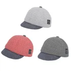 2021 новый летний От 0 до 3 лет для маленьких мальчиков в полоску с коротким рукавом для мальчиков полосатая шляпа звезда Patchowork с нейлоновой застежкой-молнией для детей, Кепки прекрасный 3 цвета