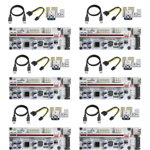 6pcs riser 010 ver010 x pcie riser pci express x16 extender usb 3 0 cable pci e cabo riser card for video card gpu miner mining free global shipping