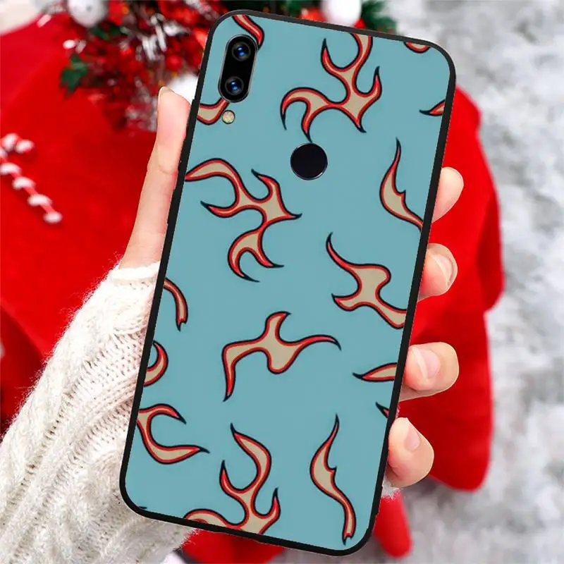 

Fashion flame Colorful sparks Phone Case For Xiaomi Redmi note 7 8 9 t k30 max3 9 s 10 pro lite