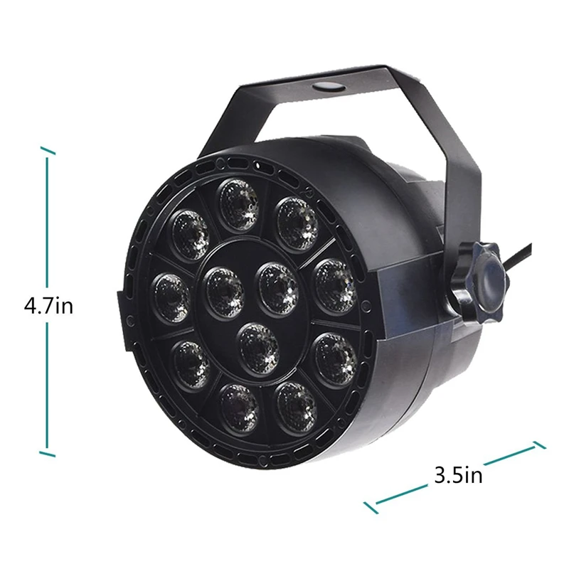 Par Светильник 12 светодиодный RGB 3в1 18 Вт сценический светильник ing effect DMX 512 клубный