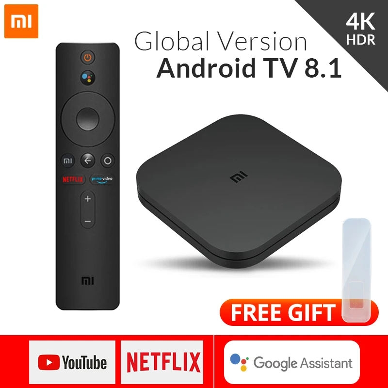 Оригинальная ТВ приставка Xiaomi Mi TV BOX SM19E глобальная прошивка 4K Ultra HD 2 Гб 8 Android 8.1 Wi Fi