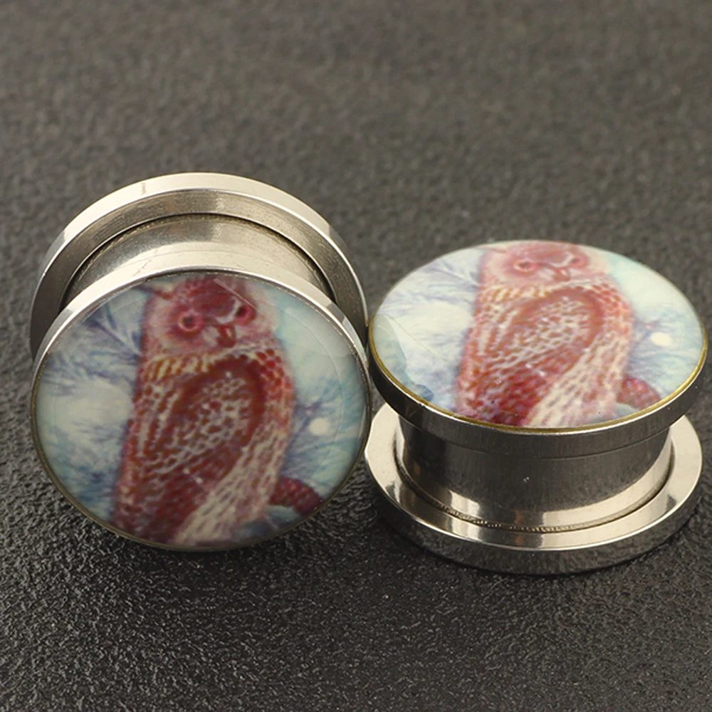 JUNLOPWY Plugs and Tunnels for Ears Stainless Steel Ear Gauge Stretchers Set Piercing Expander Body Jewelry 5-16mm 70/140pcs | Украшения и