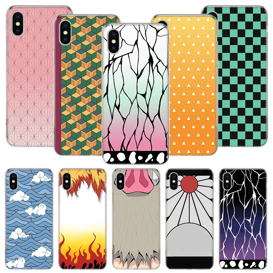 

Demon Slayer Fashion Style Phone Case For iPhone 11 12 13 14 Pro XS XR X Max 7 8 6 6S Plus Mini + 5 SE Pattern Customized Coque