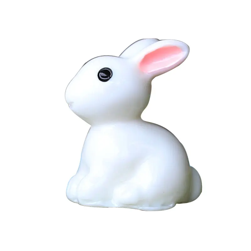 

Lovely 1pcs Lovely Resin Plants Rabbit Cute Micro Landscape Succulent Ornaments Plant Decoration Garden Miniatures DIY Doll