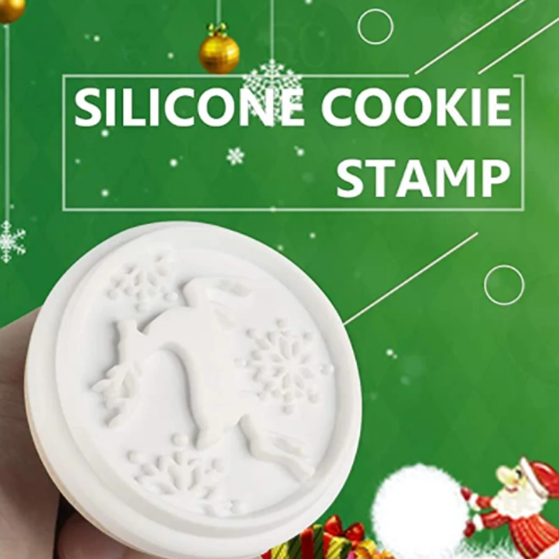 Рождественские штампы для печенья силиконовые помадка форма торта Бисквитное