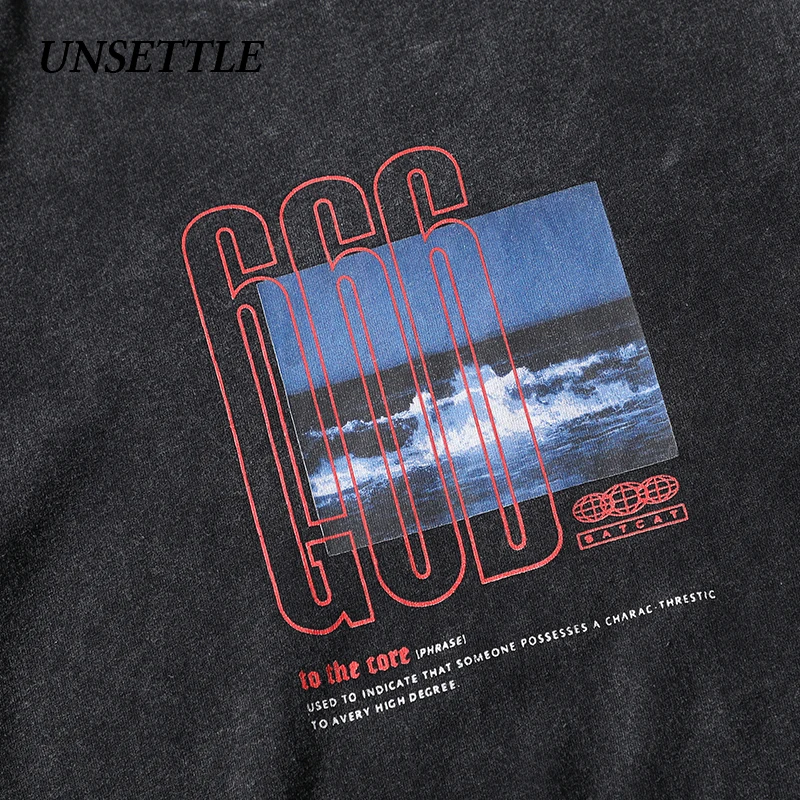 UNSETTLE 2020SS Harajuku футболки для мужчин/женщин в стиле хип-хоп забавная Футболка с