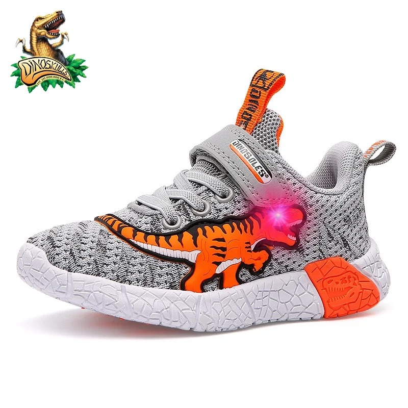 DINOSKULLS 2021 детская обувь для тенниса светящиеся 3 кроссовки мальчиков T rex 5 дети Led