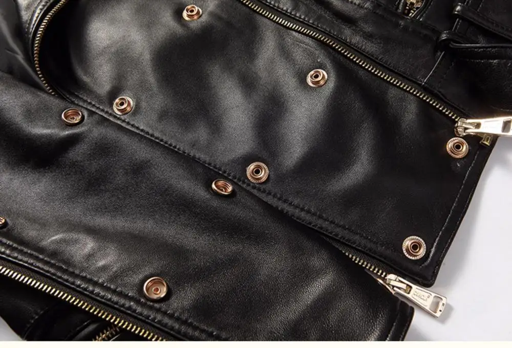 Free shipping wholesales.fashion slim Genuine leather coat.women Street plus size sheepskin jacket Brand quality clothes | Женская