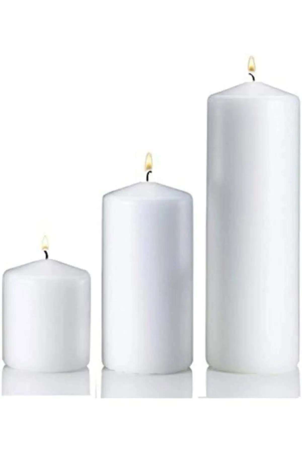 

Cylinder Candle Super 3 Piece Set Salmon Color Diameter 6 Cm Height 6-9-12 Cm Romantic Gift Products Christmas Marriage Fragrant