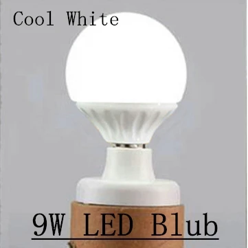 9W cool white bulb Скандинавский деревянный настенный светильник, современный скандинавский бра с выключателем для дома, светильник, ретро настенный светильник, Декор, лампа Эдисона, черный, белый, E27 - Цвет абажура: 9W cool white bulb