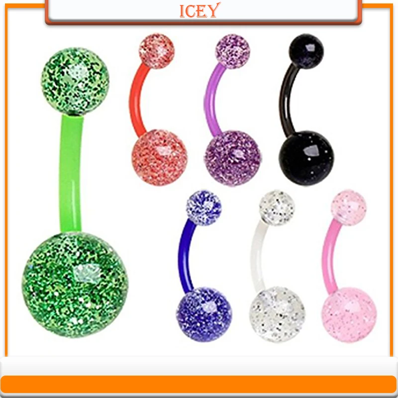 Пирсинг набор Совы из 7 шт. пупка штанги с ультра блеск акриловые шарики пирсинг